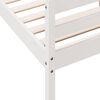 vidaXL Estructura de cama sin colchón madera de pino blanca 120x200 cm