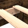 vidaXL Estructura de cama sin colch&oacute;n madera roble ahumado 90x190 cm