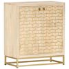 vidaXL Aparador de madera maciza de mango dorado 60x30x70 cm