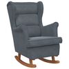 vidaXL Mecedora Gris oscuro 92 x 71 x 100 cm Madera contrachapada