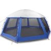 vidaXL Carpa para piscina con desmontables y paredes azul 612x612 cm