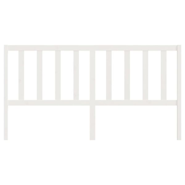 vidaXL Cabecero de cama madera maciza de pino blanco 186x4x100 cm