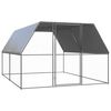 vidaXL Jaula gallinero de acero galvanizado 3x4x2 m