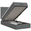 vidaXL Cama otomana con colch&oacute;n Gris oscuro 80 x 200 cm Tela
