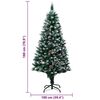 vidaXL Árbol de Navidad artificial Verde 180 cm PVC y Acero y Plástico