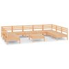 vidaXL Juego muebles de jard&iacute;n 10 piezas madera maciza pino
