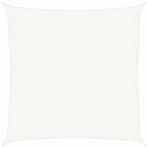 vidaXL Toldo de vela cuadrado HDPE 2x2 m blanco