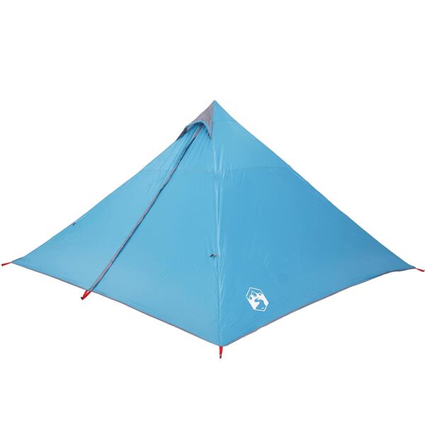 vidaXL Tienda de campaña familiar tipi 7 personas impermeable azul