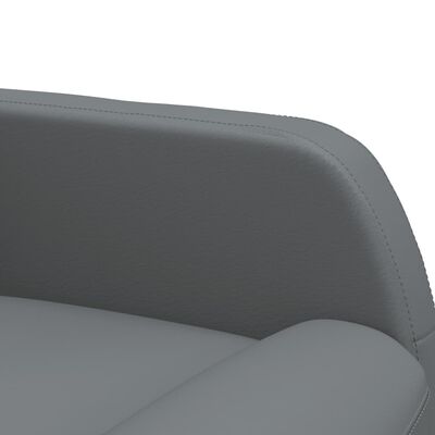 vidaXL Sillón reclinable de cuero sintético gris antracita