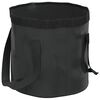 vidaXL Cubos plegables 2 unidades PVC negro 20 L