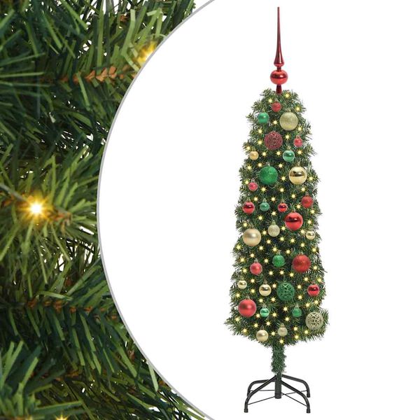 vidaXL &Aacute;rbol de Navidad artificial Verde 120 cm PVC, Acero y Pl&aacute;stico