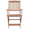 vidaXL Set comedor de jardín plegable 5 piezas madera maciza de acacia