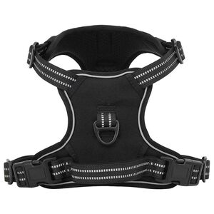 vidaXL Arn&eacute;s para perros con bandas reflectantes ajustables negro M