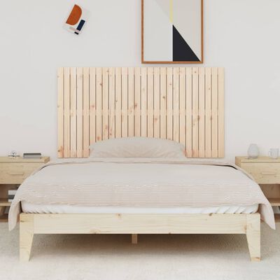 vidaXL Cabecero de cama de pared madera maciza de pino 166x3x90 cm