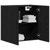 vidaXL Mueble de pared Montaje en la pared Roble Negro 60 x 31 x 60 cm