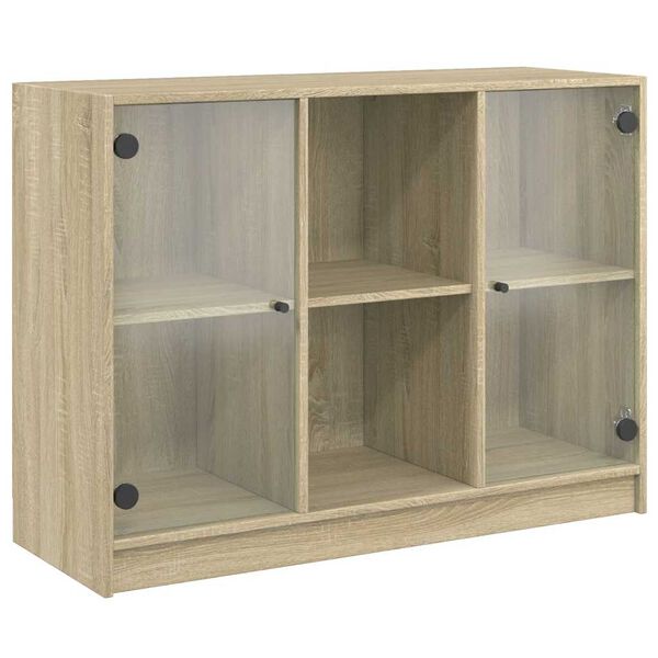 vidaXL Aparador madera de ingeniería roble Sonoma 102x37x75,5 cm