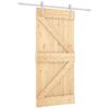 vidaXL Puerta Corredera 90 x 210 cm Madera de Pino Maciza