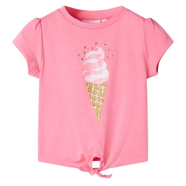 Camiseta de ni&ntilde;os rosa brillante fluorescente 116