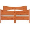 vidaXL Cama sin colch&oacute;n madera maciza pino marr&oacute;n cera 150x200 cm