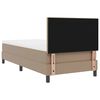 vidaXL Cama tipo Box Spring Capuchino 90 x 200 cm Cuero sint&eacute;tico