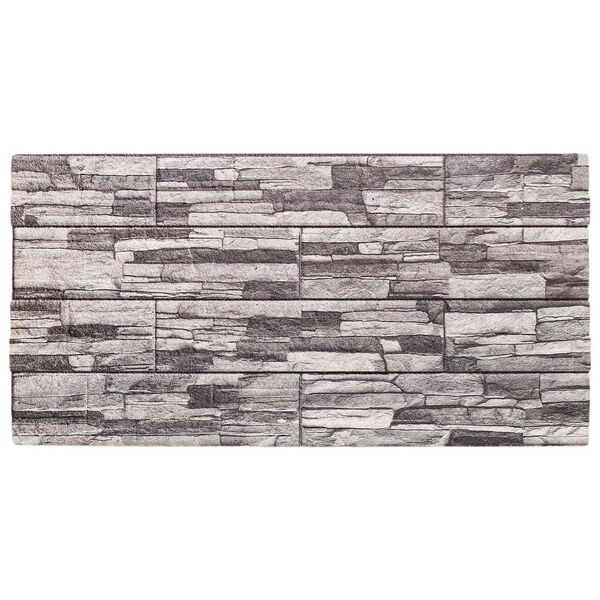 vidaXL Paneles de pared 10 pcs Gris oscuro y gris claro 100 x 50 cm