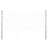 vidaXL Poste de Valla 2 pcs Plateado 50 cm