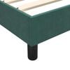 vidaXL Cama box spring con colch&oacute;n y LED terciopelo verde oscuro 180x220 cm