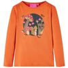 Camiseta infantil de manga larga naranja tostado 92
