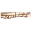 vidaXL Conjunto de sof&aacute;s de exterior 7 pcs Natural