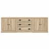 vidaXL Aparadores 3 piezas madera contrachapada color roble sonoma