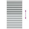vidaXL Estor cebra gris oscuro tejido ancho 120,9 cm poli&eacute;ster