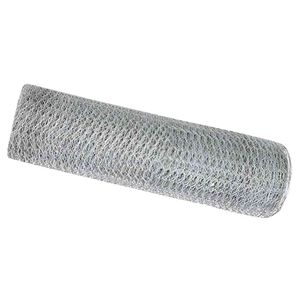 vidaXL Cerca Hexagonal 0,6 x 10 m Acero galvanizado Plateado