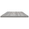 vidaXL Estantes pared 4 uds madera ingenier&iacute;a gris Sonoma 100x30x1,5cm