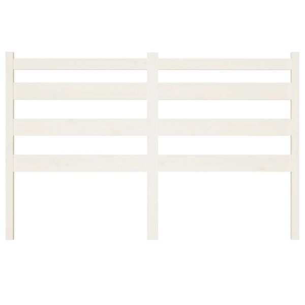 vidaXL Cabecero de cama madera maciza de pino blanco 166x4x100 cm