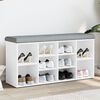 vidaXL Zapatero blanco 102x32x50 cm madera de ingenier&iacute;a