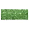 vidaXL Toldo para balc&oacute;n con hojas verde 400x150 cm
