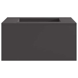vidaXL Hoguera Negro 60 x 60 x 30 cm Acero
