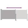 vidaXL Toldo lateral retr&aacute;ctil para patio 100x300 cm gris