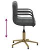 vidaXL Sillas de comedor giratorias 4 unidades terciopelo gris oscuro