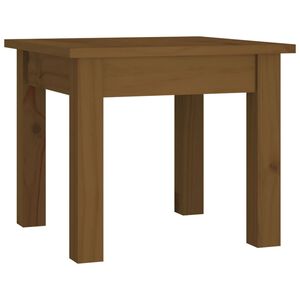 vidaXL Mesa de centro madera maciza de pino marr&oacute;n miel 35x35x30 cm