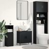 vidaXL Mueble de lavabo para baño Roble Negro 60 x 30 x 60 cm