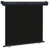 vidaXL Toldo lateral de balc&oacute;n negro 165x250 cm
