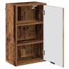 vidaXL Gabinete de Baño con puerta Madera vieja 39 x 23.5 x 65 cm