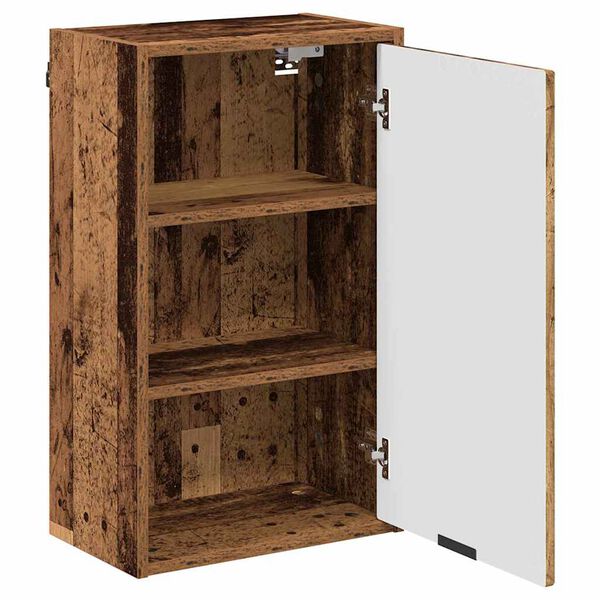 vidaXL Gabinete de Baño con puerta Madera vieja 39 x 23.5 x 65 cm