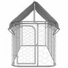vidaXL Perrera de exterior con tejado 400x100x150 cm