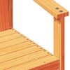 vidaXL Silla de jardín madera maciza de pino marrón cera 62x56x77 cm