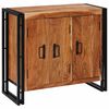 vidaXL Sideboard con puertas Marr&oacute;n Madera Recuperada S&oacute;lida y Metal