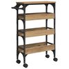 vidaXL Carro de Cocina Roble artisan 53 x 20 x 76 cm