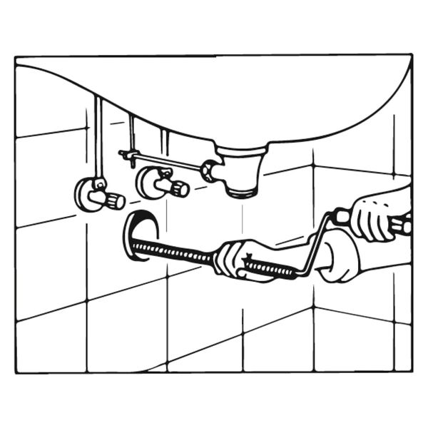 CORNAT Desatascador de tuber&iacute;as en espiral &Oslash;9 mm x 10 m