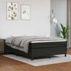 vidaXL Estructura de cama con somier cuero sint&eacute;tico negro 140x190 cm